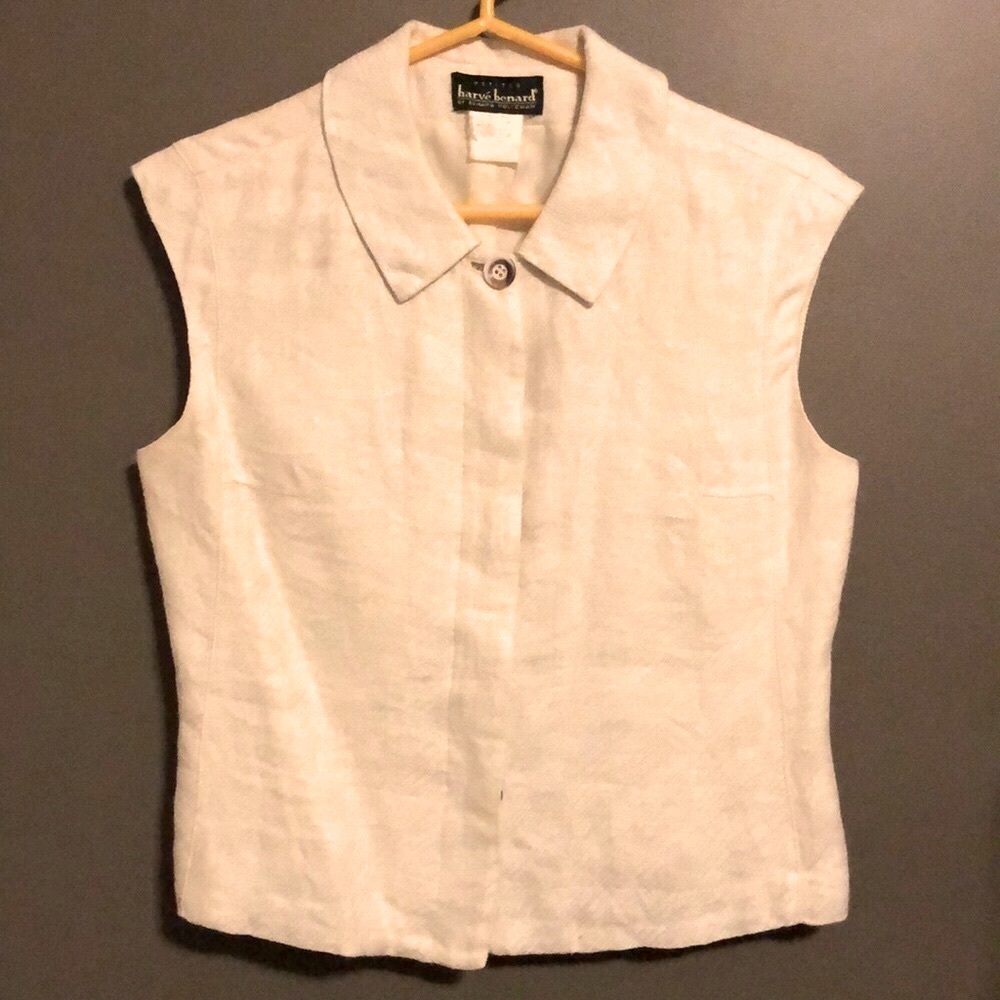 Vintage Harvé Benard by Benard Holtzman petites buttoned top/vest